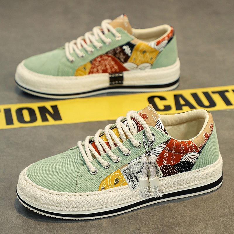 

Кроссовки для студентов, молодежи, повседневные, модные туфли с низким верхом, мужская обувь на весну и лето 2024 года, новые модные тканевые туфли для мужчин 44