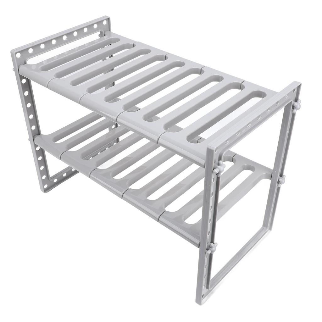 Under Sink   2 Tiers Multifunctional Stretchable Large Capacity Under Counter Storage