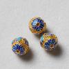 Copper Gold-Plated Cloisonné Spacer Beads for DIY Jewelry & Bracelets