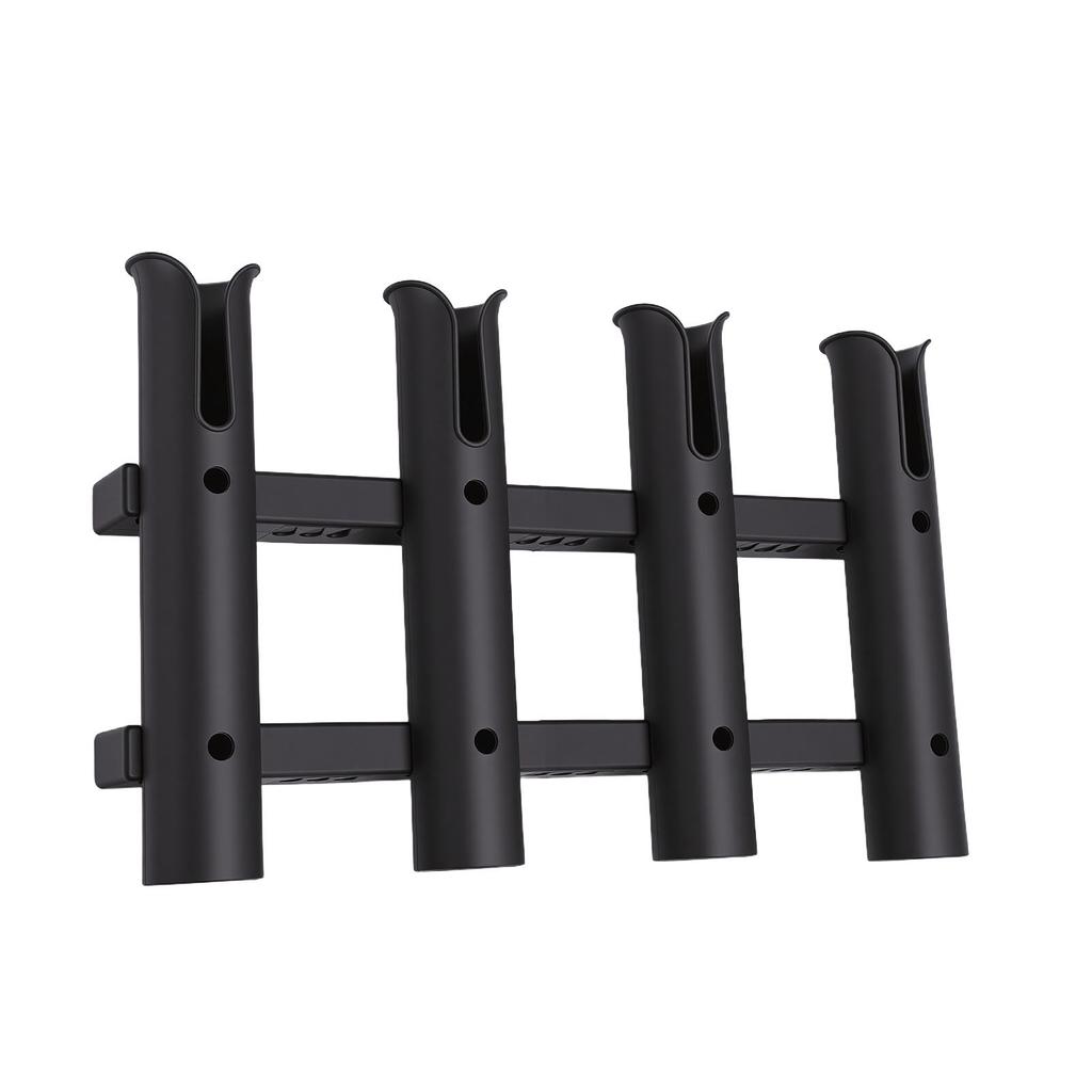 Bootswandmontierter Angelrutenhalter 4 Röhren Nylon Vertikales Angelrutenregal für Boote Yacht Kajak