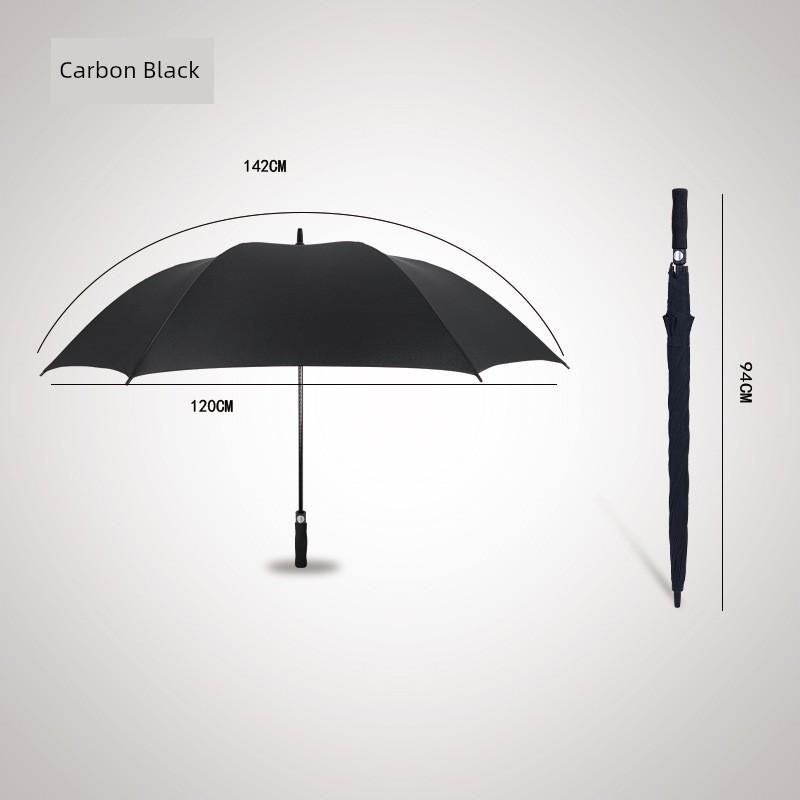 Waterproof Umbrella, Double-Sized Reinforced Long-Handled Umbrella for Men, Wind-Resistant, Extra-Large Straight Umbrella for Three People, Can Be