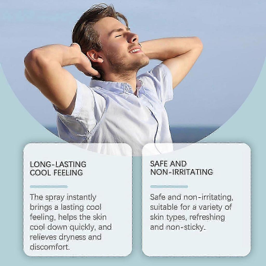 Jaysuing Summer Cooling Spray Summer Portable Outdoor Body Spray Refreshing and Comfortable Non-Greasy high quality