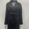 2026 Autumn Winter Fashion Slim Fit Belted Lapel Wool Coat - Warm Overcoat for Women