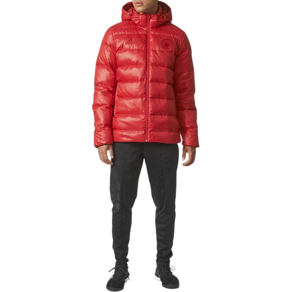 Adidas MUFC Down Jacket Men's Red BR8847