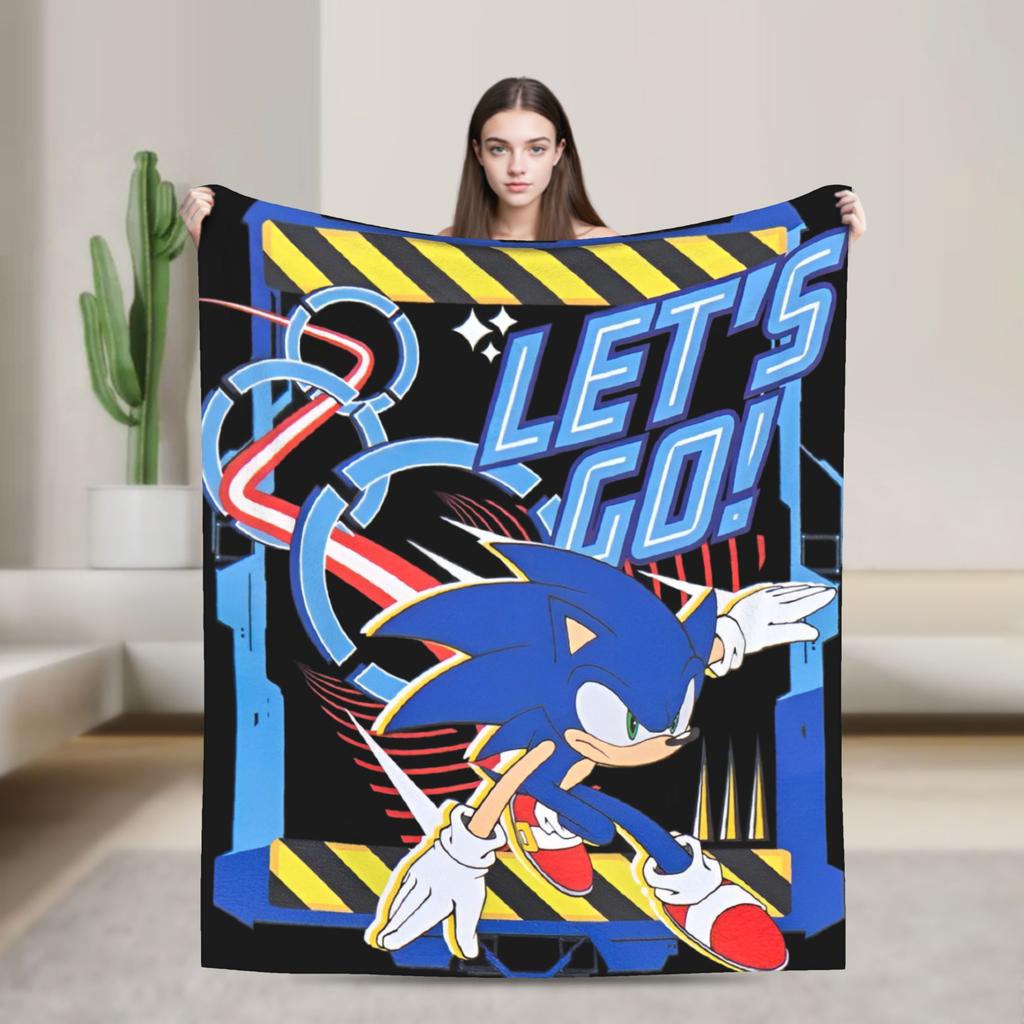 The Hedgehog Shadow X - Shadow's Path Vintage Blanket Flannel Vintage Warm Throw Blankets for Bedspread Autumn/Winter