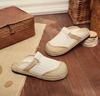 2025 Spring/Summer New Cotton Linen Striped Slippers - Fresh, Casual Design
