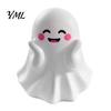 Cute Ghost Pen Holder Halloween Holder, Mini Figurine Desk Decor, Funny Unique Holiday Present Pencil Stand Ornament, Creative Office Organizer