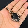 Unique Golden Apache Pyrite Gemstone Handmade Pure Copper Wire Wrapped Pendant Jewelry