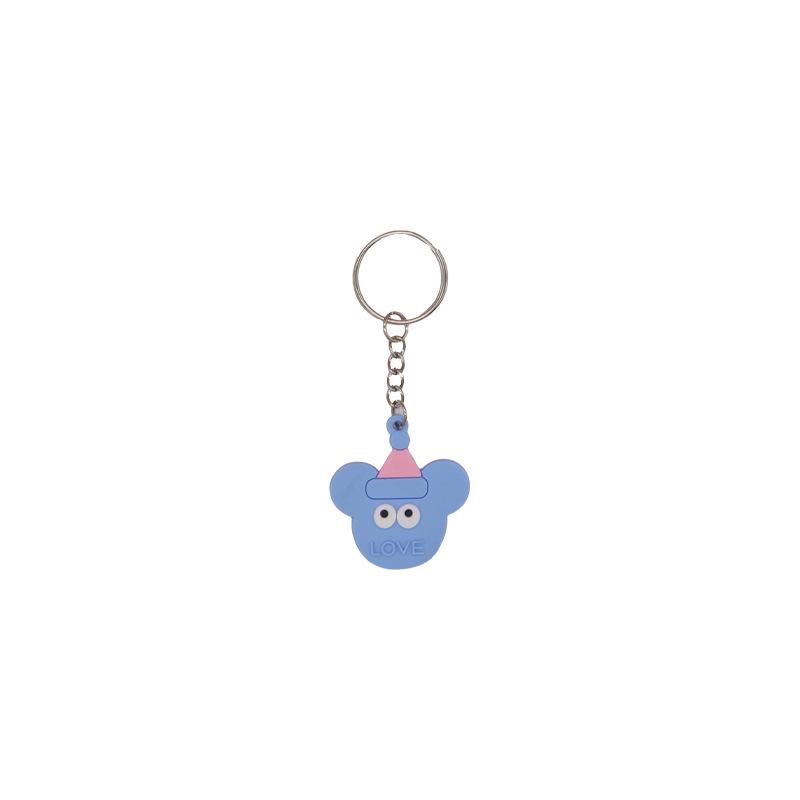 Cartoon Silicone Keychain Keyring - Soft PVC Rubber Key Hanger