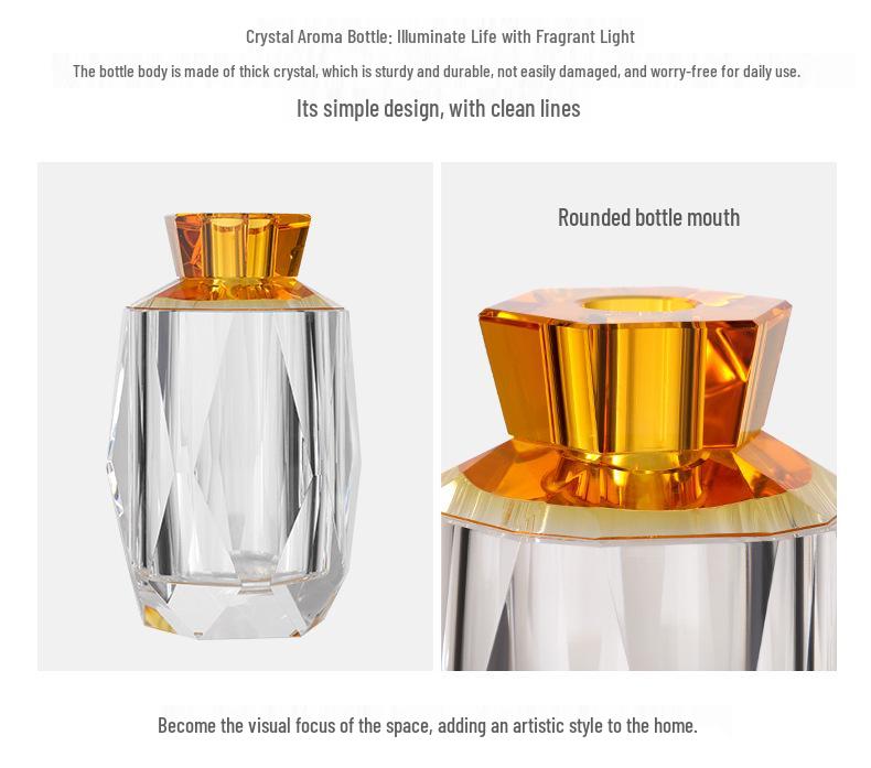 Luxury Crystal Aromatherapy Bottle for Hotel or Bedroom Fragrance