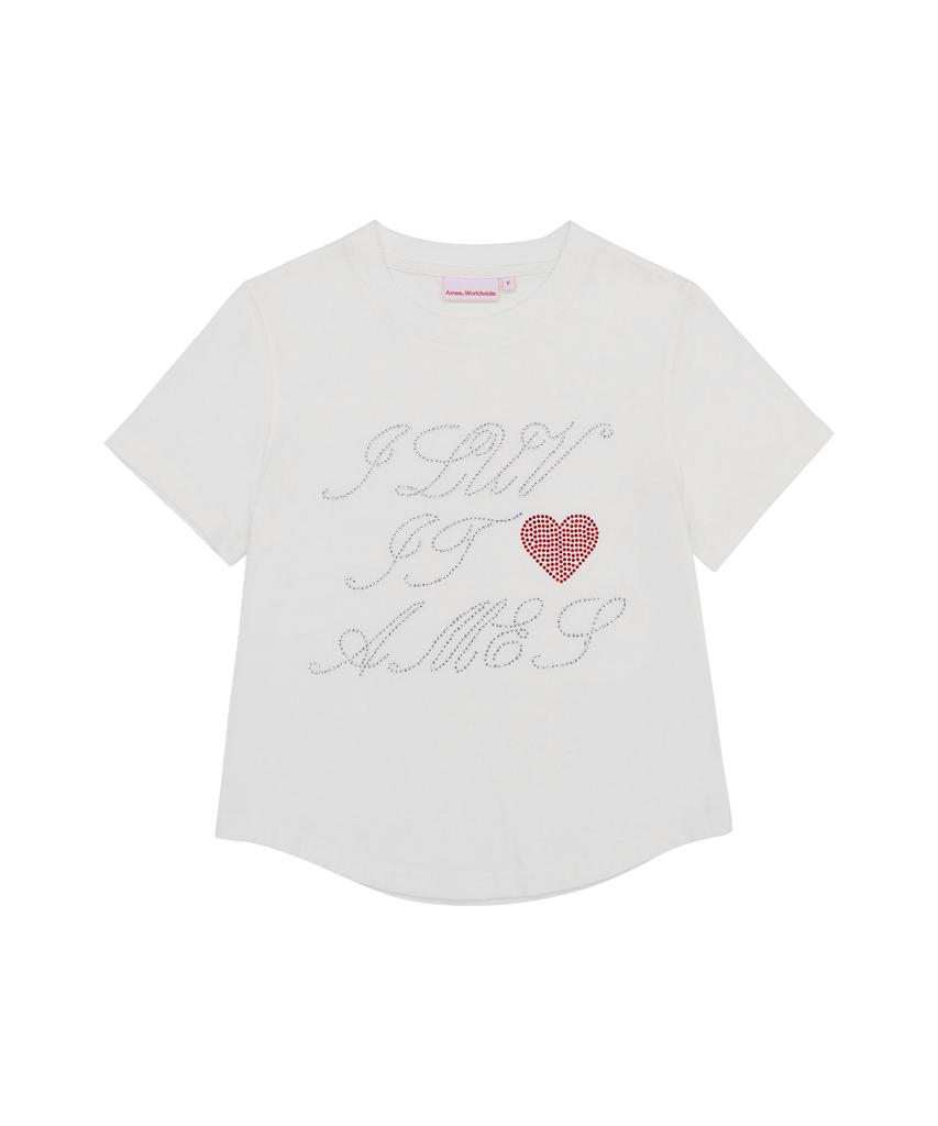 AMES-WORLDWIDE Ames Hotfix Crop Tee White