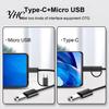 OTG Converter Cable Quick Transmission Stable Output Universal Mini Plug Play USB Type-C Micro Adapter for Laptop Compact