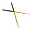 2 Pcs Timpani Mallet Soft Wool Felt Head Anti Slip Rubber Handle Alloy Percussion Stick Gold