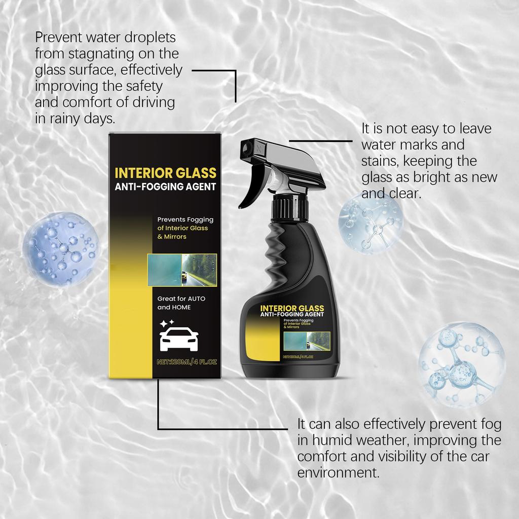 Car Glass Coating Spray Clean Car Window Windshield Rainproof Car Coating Spray 120ml
