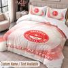 Aberdeen FC Printed Bedding Set Custom Name Text 1 Duvet Cover 2 Pillowcases For Bedroom