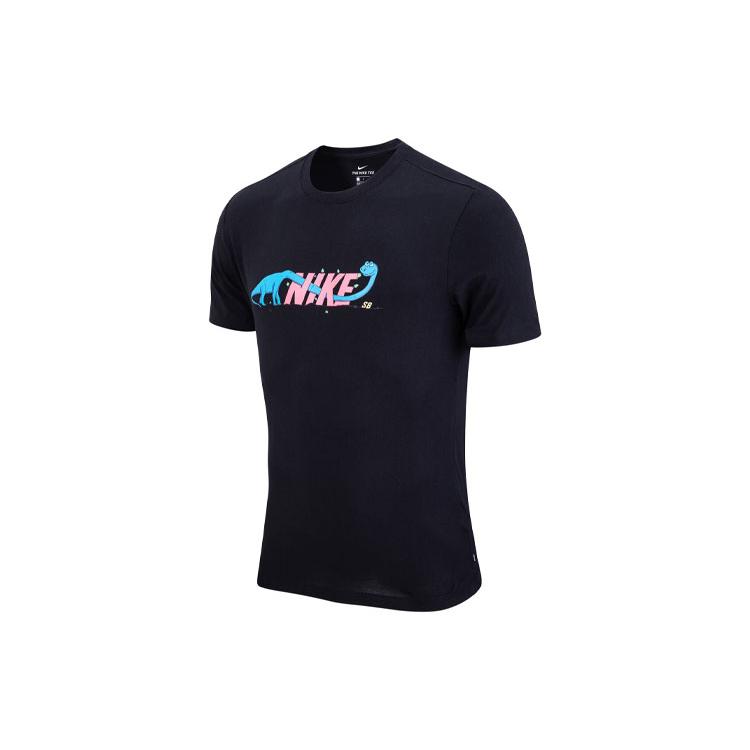 Nike T Shirts Men's Black Crew Neck Moderate Other DB5176-010