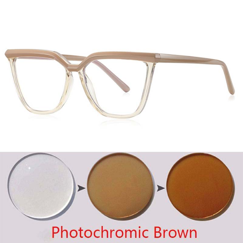 

Брови Большая оправа Фотохромные очки Женские Очки для близорукости Студенческие Очки для близорукости 0 -0.5 -1 -1.25 -1.5 -1.75 До -6 0