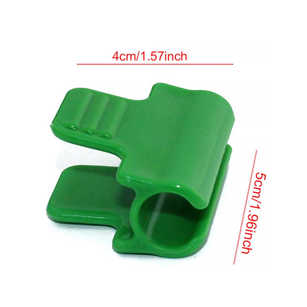 Pack of 24 Greenhouse Clamps Row Cover Netting Tunnel Film Hoop Clips Garden Support Rod Shading Clamp Set Outdoor