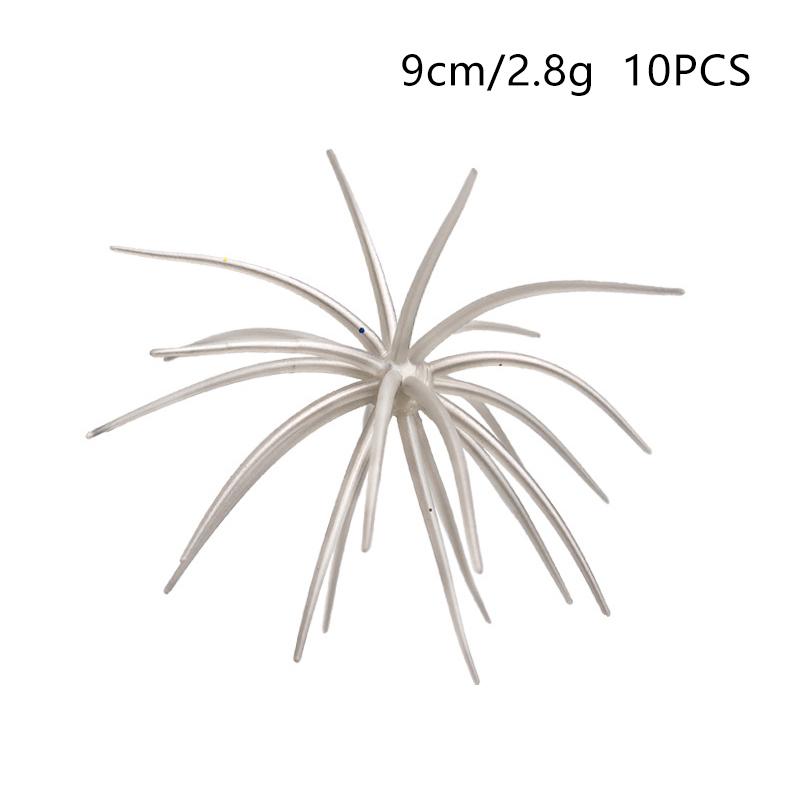 10 Pezzi 2,8g 8,7g Esca Morbida Riccio di Mare TPE Silicone Lure da Pesca Attrezzatura Portatile per Pescatori Principianti