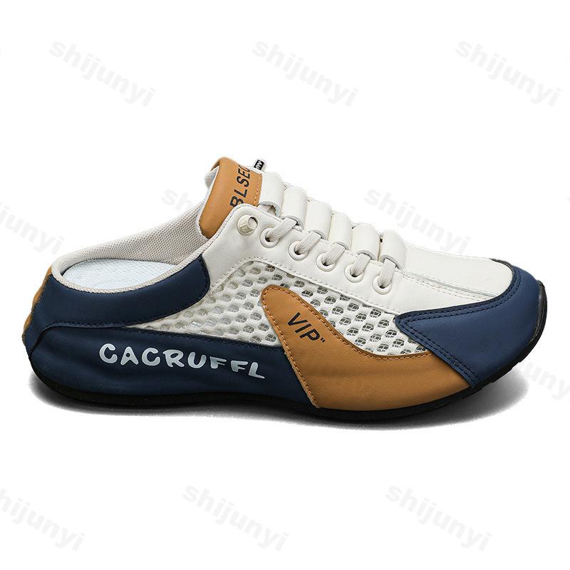 Mode Sommer Herren Hausschuhe 2025 Indoor Outdoor Zuhause Mode Halbschuhe Mesh Atmungsaktiv Sportschuhe Große Größe 39-47 Hochwertig