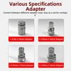 Quick Release Hex Socket Adapter Set Compatible with 1/4 3/8 1/2 Inch Ratchets