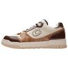 Soho Leather Patchwork Round Toe Lace-Up Low-Top Sneakers Men Sneakers Brown CEE44-Z0U