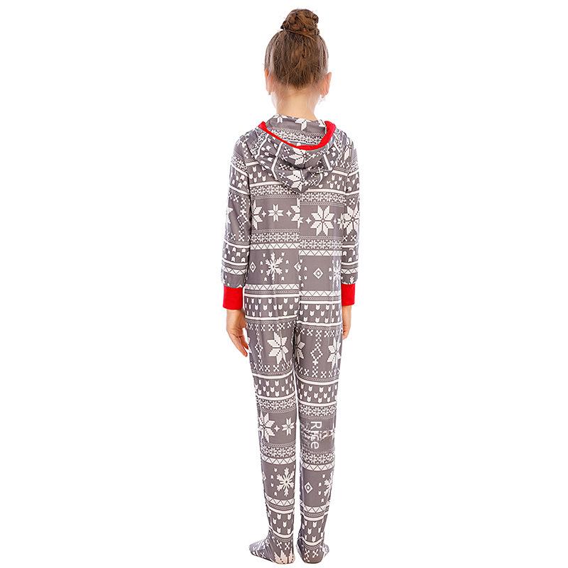 Wiosenno-letnia piżama rodzinna: Nowa jednoczęściowa odzież domowa na święta