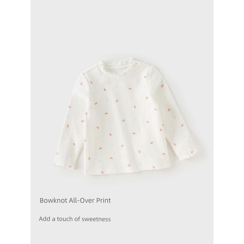 [Same Style as in the Mall] David Bella Children's Long-Sleeve T-Shirt Baby 2026 Spring New Style Girls' Base Shirt Type a