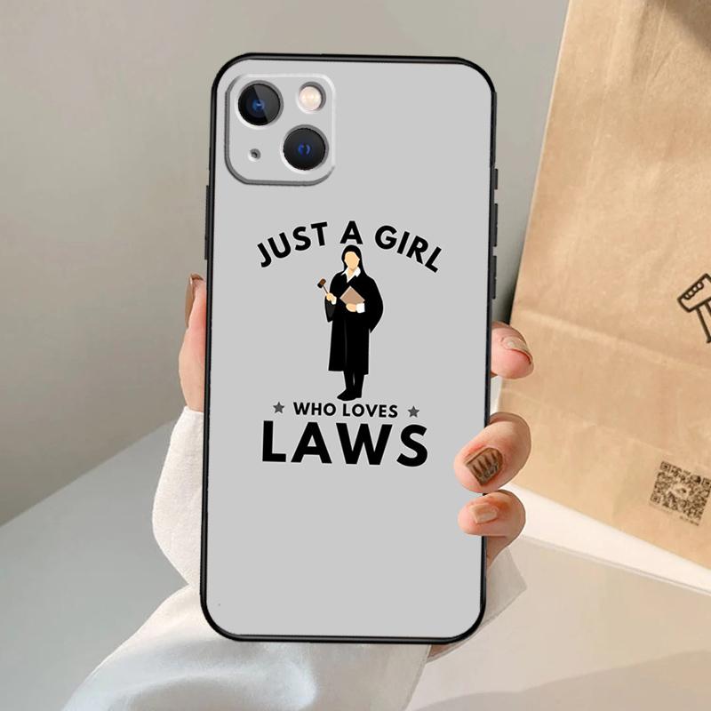 

Чехол для iPhone 16 15 14 12 Pro Max 11 13 Pro Max X XR XS MAX Plus 12 Mini с дизайном Студент-юрист Адвокат Судья Обложка для дела iPhone 16 Pro