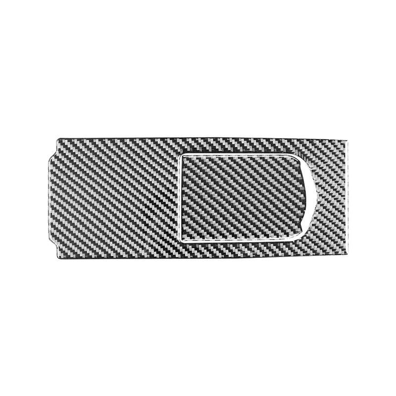 For Porsche Paramela 2010-2017 Carbon Fiber Car Rear Center Console Storage Box Panel Trim Cover Interior Decoration Sticker