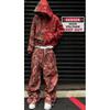 Oversized Y2K Streetwear Hoodie Set With Contrast Camo Print Loose Fit Sweatshirt Straight Leg Pants Teens