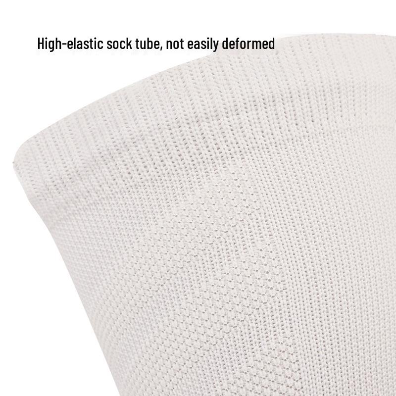 Auf Lager Elite Mid-Calf Basketballsocken: Hochelastisch, Atmungsaktiv, Rutschfest, Frotteesohle, Schweißabsorbierende Trainingssocken