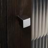 1 pezzo Maniglie in Ottone Massiccio per Mobili Quadrati Piccoli Lucidi Argentati Maniglie per Armadio da Camera da Letto Cassetto della Cucina Maniglie Piccole in Ottone