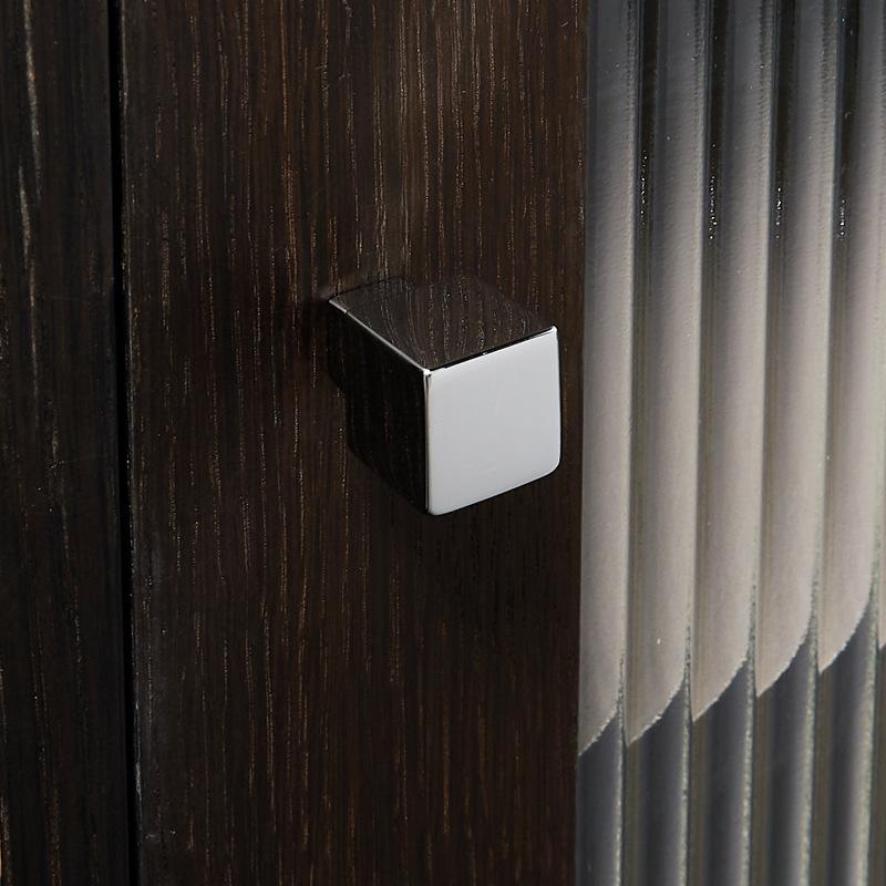 1 pezzo Maniglie in Ottone Massiccio per Mobili Quadrati Piccoli Lucidi Argentati Maniglie per Armadio da Camera da Letto Cassetto della Cucina Maniglie Piccole in Ottone