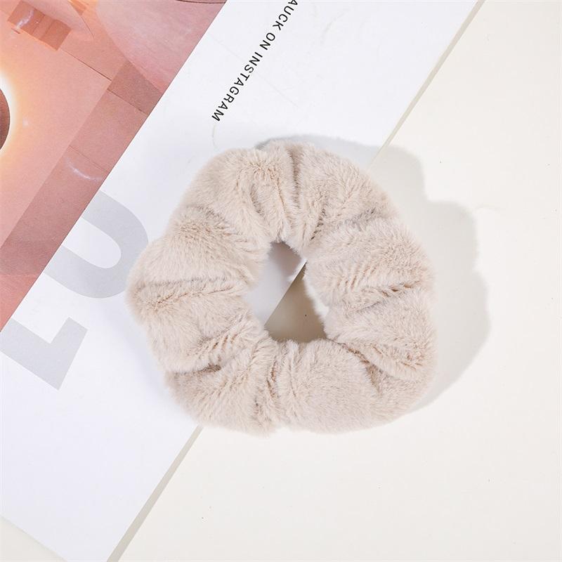 

Корейская эластичная резинка для волос для женщин, красочная однотонная, из искусственного кроличьего меха, резинки для волос для девочек, резинки для волос, аксессуары для волос, новинка