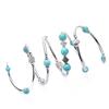Bohemian Style Natural Turquoise Wrap Bracelet for Women - Multilayer Design