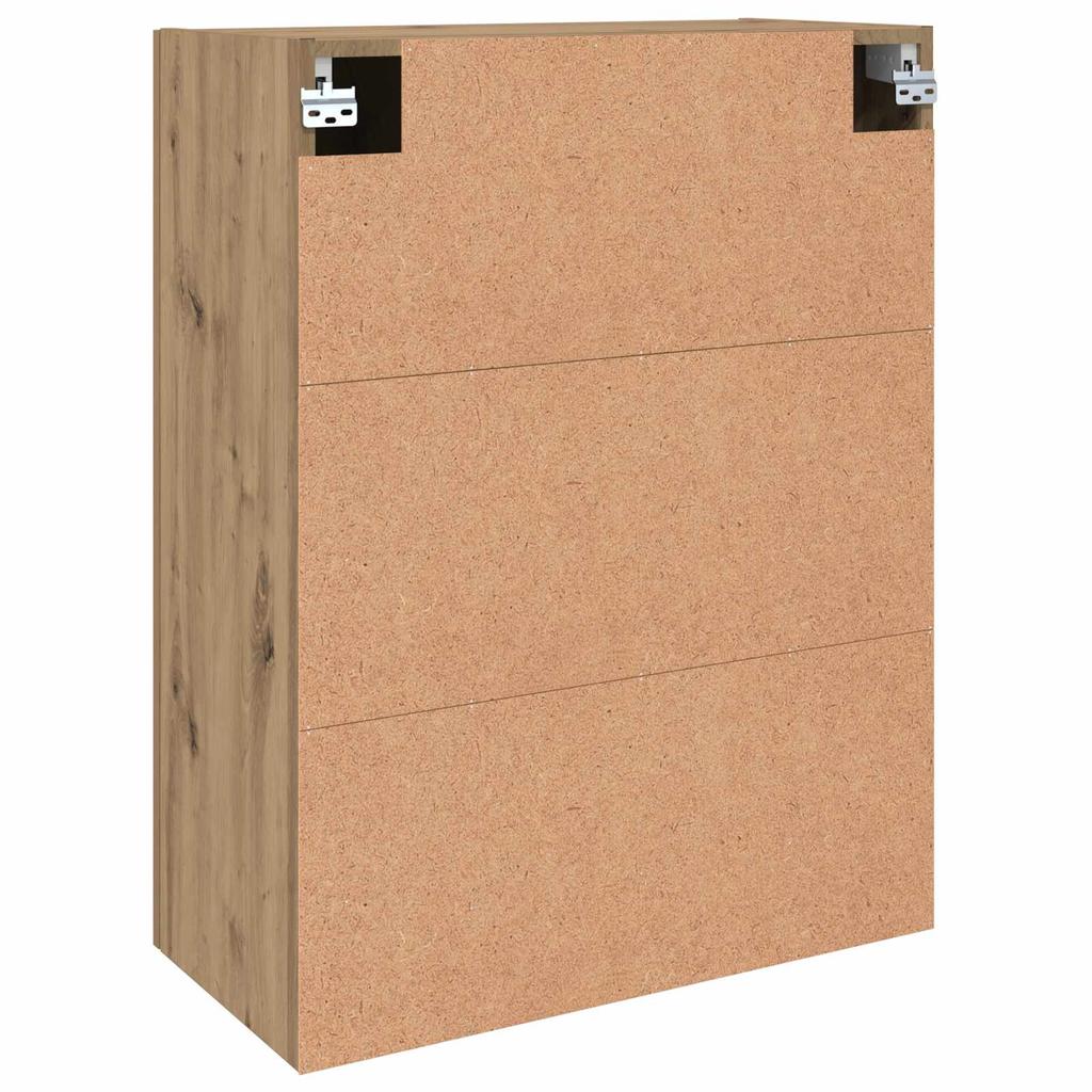 Wall Cabinet Set 2 pcs Artisan Oak Finish 69.5 x 34 x 90 cm Engineered Wood
