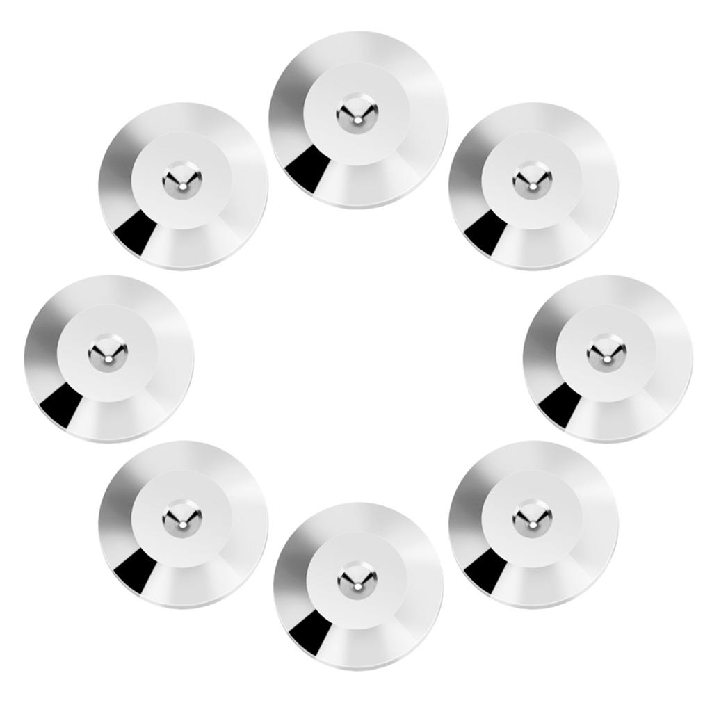 8 Stück 25 x 4mm Universelle Kupfer Lautsprecher Stoßdämpfer Basis Pad Isolationsfüße Matte Boden Scheibe Gun Color