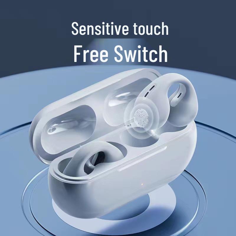 T7500 Wireless Bluetooth Ear Clip: Long Battery Life, Sport-Friendly Bone Conduction Headset.