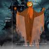 Halloween Pumpkin Party Decorations Hanging Head Green Light Turn Head Pumpkin Light-emitting Sound Hanging Props Yard