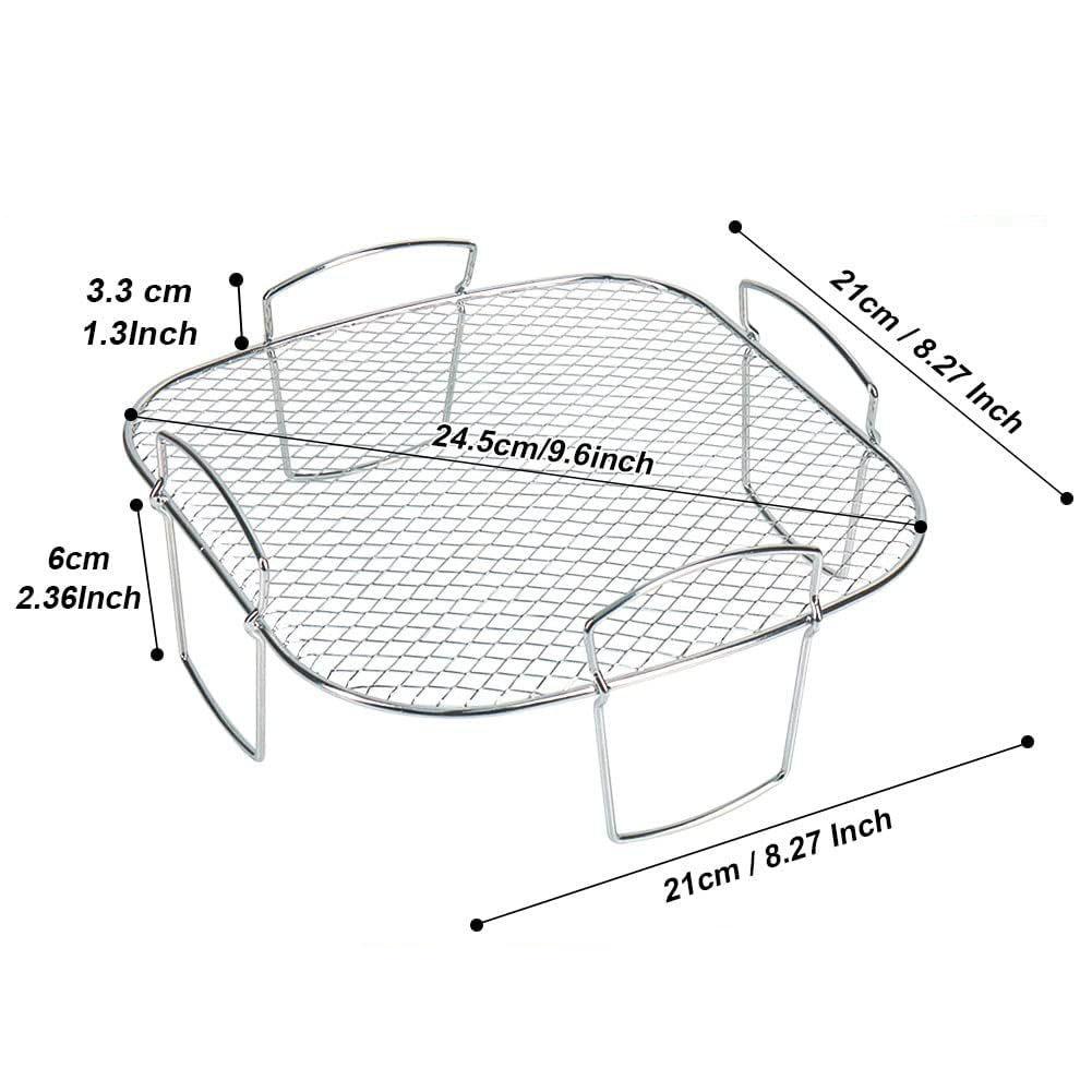Air Fryer Accessories Barbecue Rack Stainless Steel Rack Even Heating