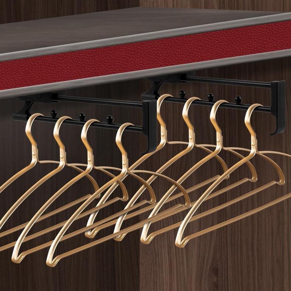 16palcová šatní skříň výsuvná lišta výsuvná tyč na zavěšení oblečení kovový věšák na kalhoty
