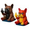 Funny Bulldog Phone Holder Sassy Middle Finger Bulldog Phone Stand Cartoon Dog Cell Phone Stand for Desk All Smartphones