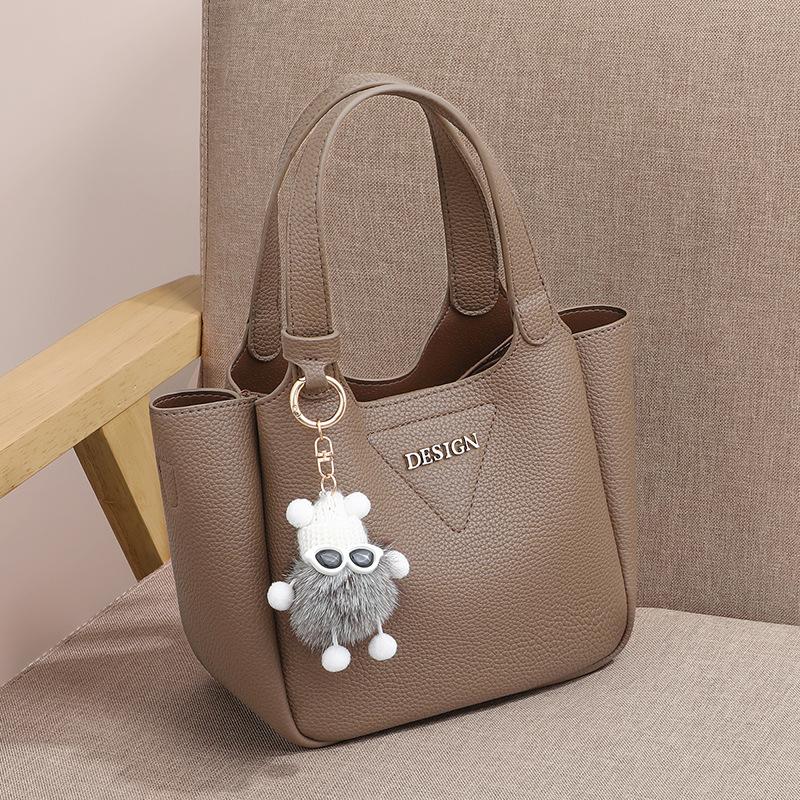 2025 Autumn Winter New Women's Bag Crossbody Bag Handbag Genuine Leather High-end Trendy Bucket Bag