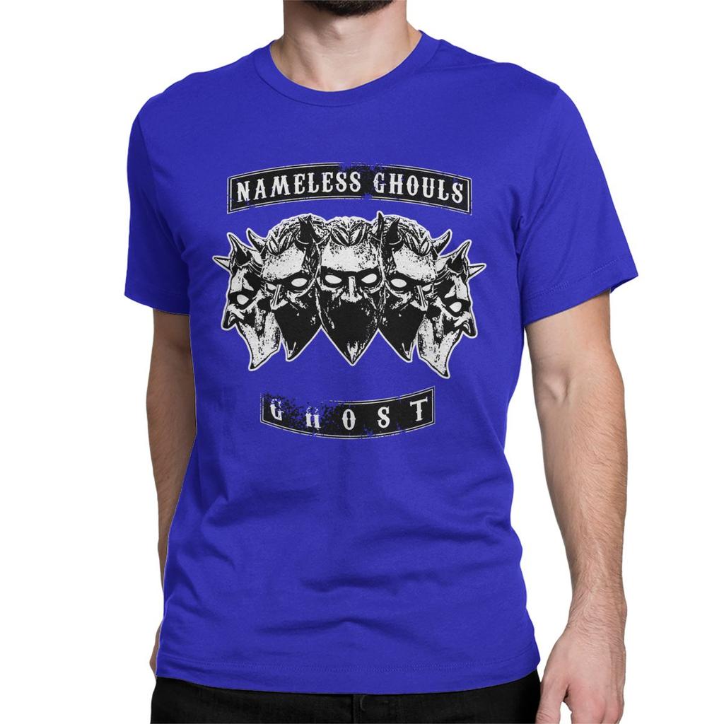 Nameless Ghouls Ghost for Men Women T Shirt Metal Rock Band Novelty Tees O Neck T-Shirt Pure Cotton Birthday Present Clothes