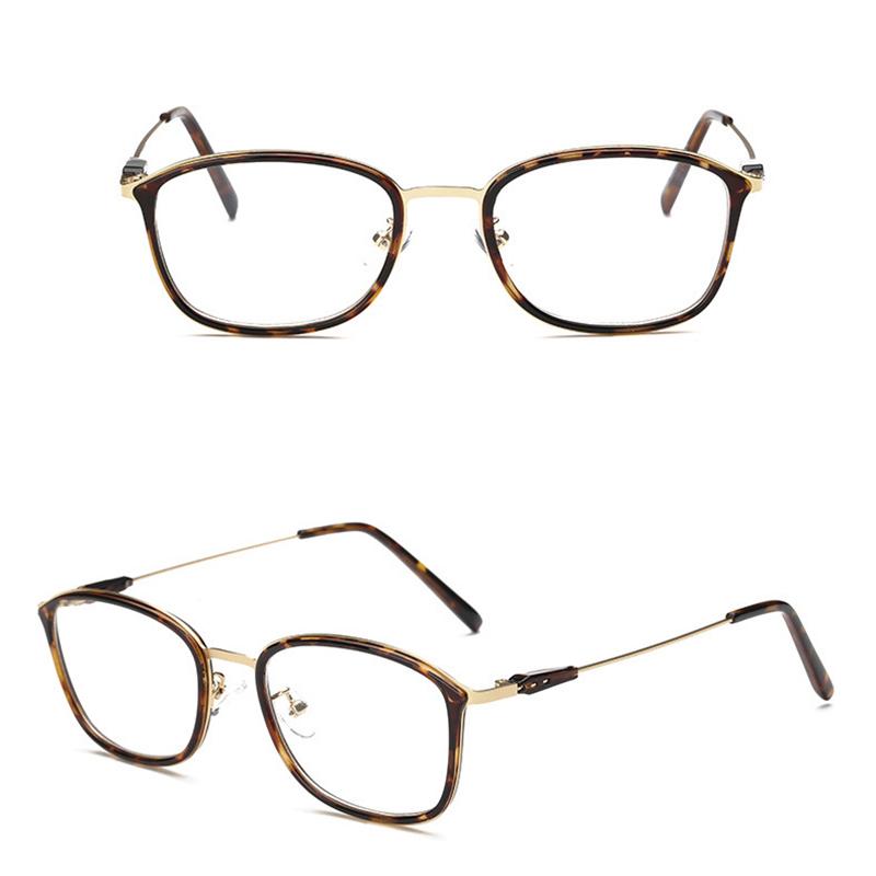 Glasses Spectacle Frame Women Men Square Clear Lens Optical Sunglasses Aviation