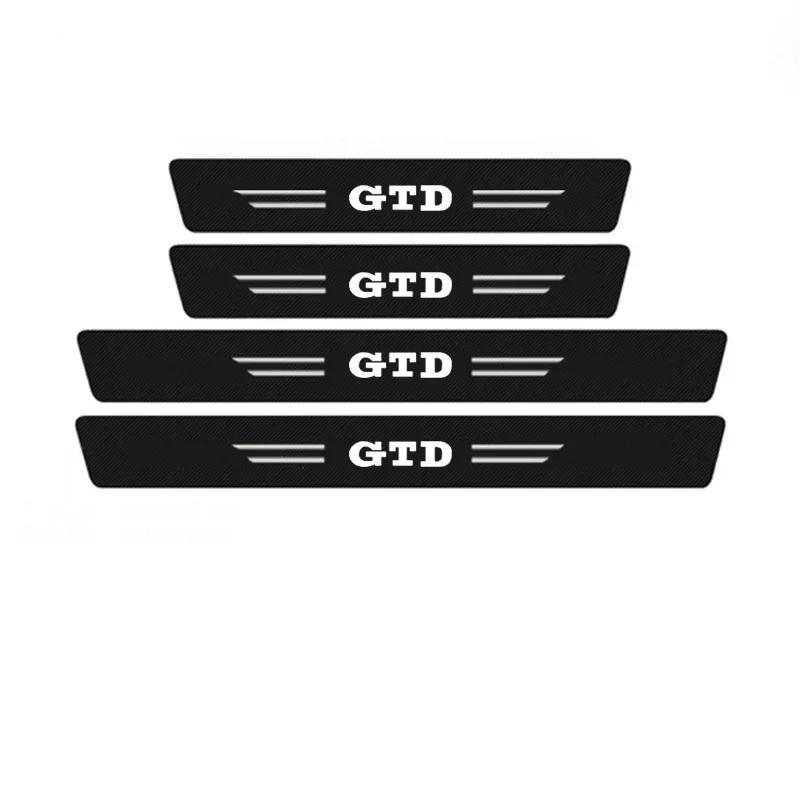 2026 Hot Sticker Car Threshold Door Sill Protective Sticker for Volkswagen VW GTD Tiguan Passat B7 B6 Golf 3 4 5 6 7 8 Trunk Bum