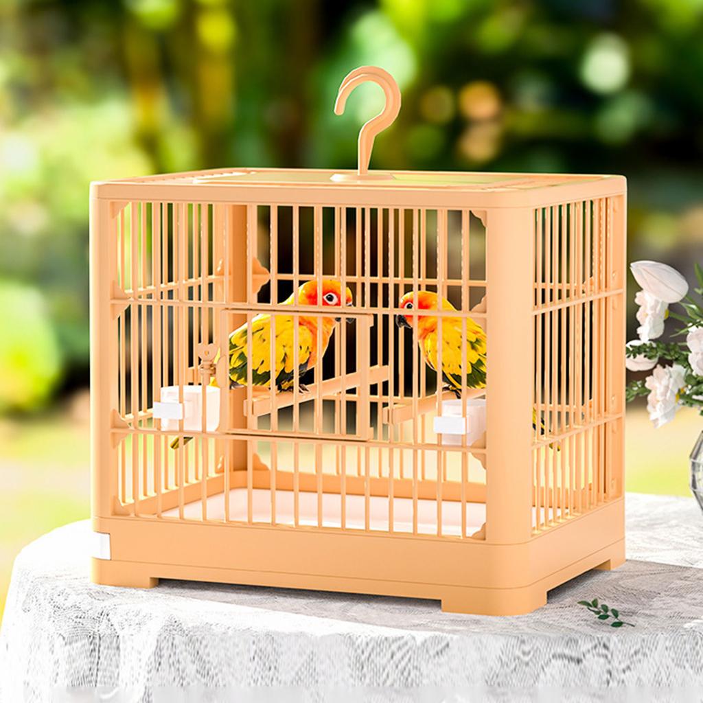 Belüfteter Villa Vogelkäfig für Innen- und Außenbereich Großer Vogelkäfig mit Futterspender Sitzstange für Wellensittiche Kanarienvögel