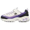 Skechers D'Lites Hook and Loop Fashion Milk Tea Bear Versatile Fleece Lined Comfortable Classic Design 302524L-PUR