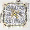 Women Korean Style Knot Print Versatile Small Square Scarf Fashion Decorative Neck Scarf
